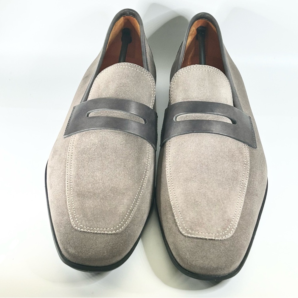New Magnanni Vince Suede Penny Loafer Men's Size 10 - Picture 2 of 4